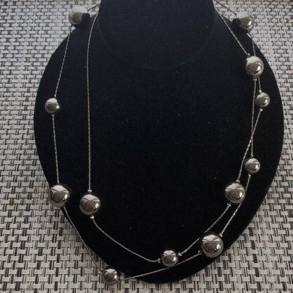 Y2k Black Statement Drop Long Earrings and Necklace set - Picture 4 of 6